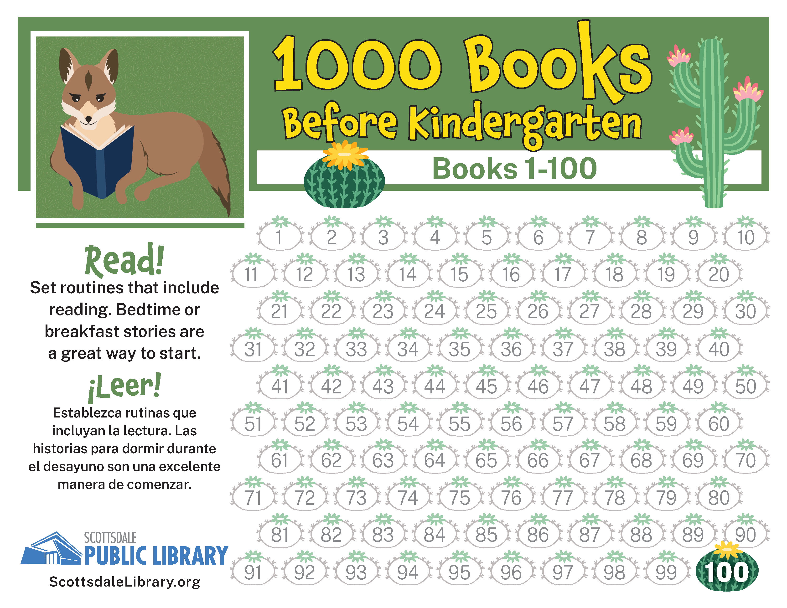 Scottsdale Public Library - 1,000 Books Before Kindergarten
